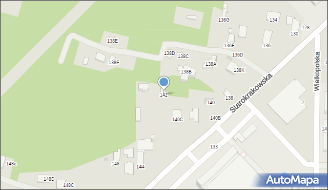 Radom, Starokrakowska, 142, mapa Radomia