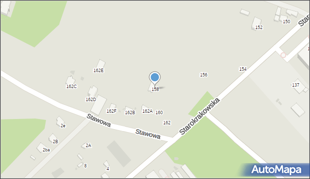 Radom, Starokrakowska, 158, mapa Radomia