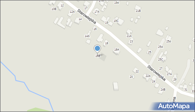 Radom, Starowiejska, 16B, mapa Radomia