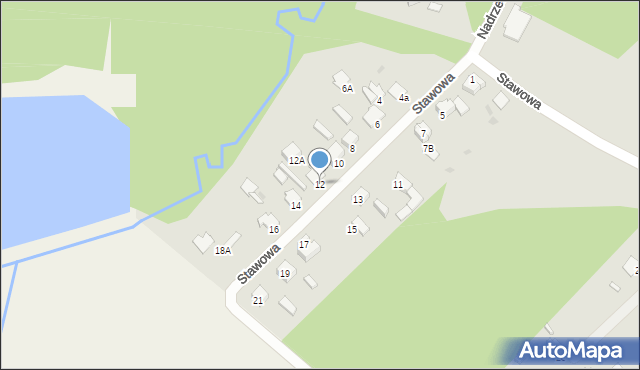Radom, Stawowa, 12, mapa Radomia
