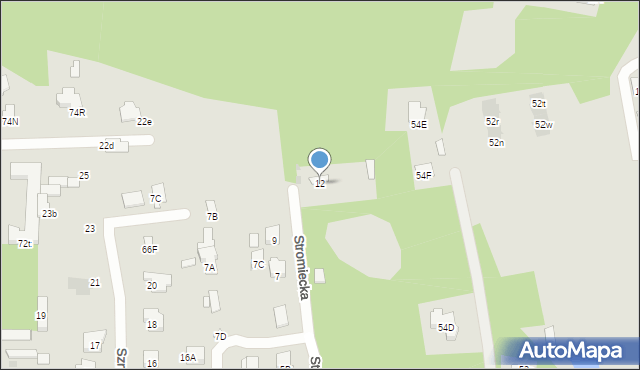 Radom, Stromiecka, 12, mapa Radomia