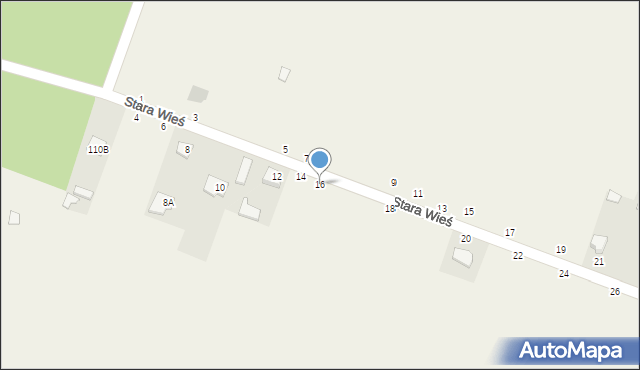 Radomice, Stara Wieś, 16, mapa Radomice