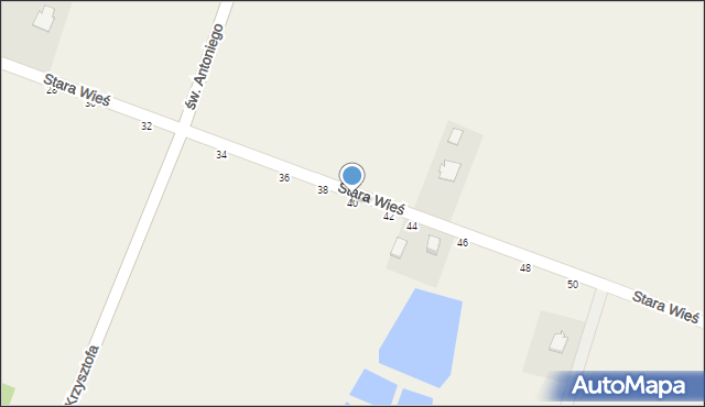 Radomice, Stara Wieś, 40, mapa Radomice