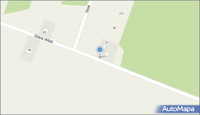 Radomice, Stara Wieś, 95, mapa Radomice