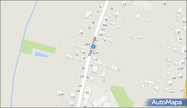 Radomsko, Stara Droga, 73, mapa Radomsko