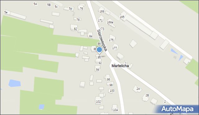 Radomsko, Starowiejska, 90, mapa Radomsko