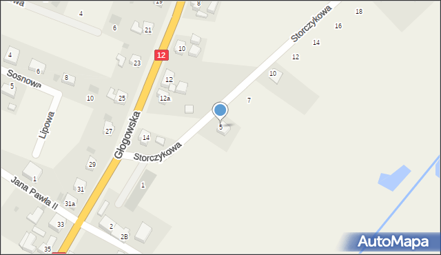 Radwanice, Storczykowa, 5, mapa Radwanice