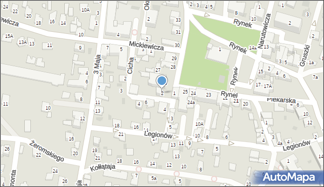 Radymno, Stefana Batorego, 2, mapa Radymno