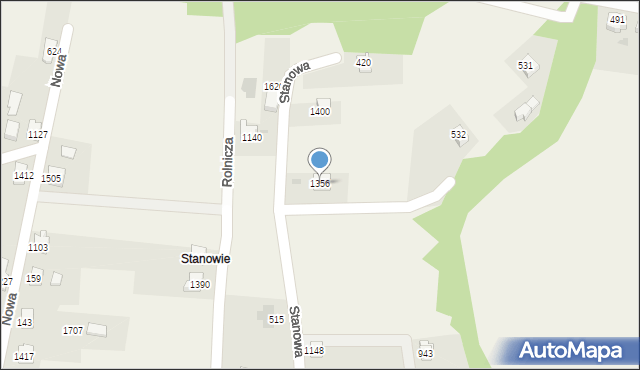 Radziechowy, Stanowa, 1356, mapa Radziechowy