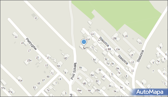 Radzionków, Staszica Stanisława, 5e, mapa Radzionków