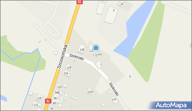 Radziszewo, Stokrotki, 1, mapa Radziszewo