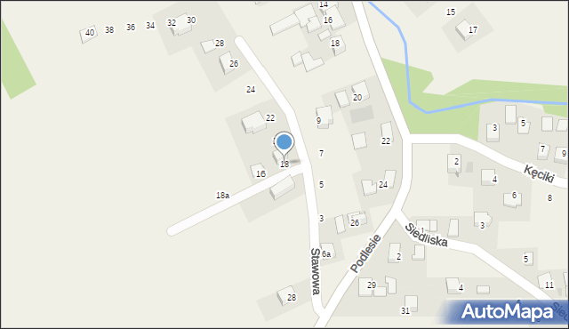 Radziszów, Stawowa, 18, mapa Radziszów