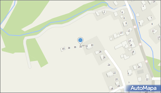 Radziszów, Stawowa, 34, mapa Radziszów