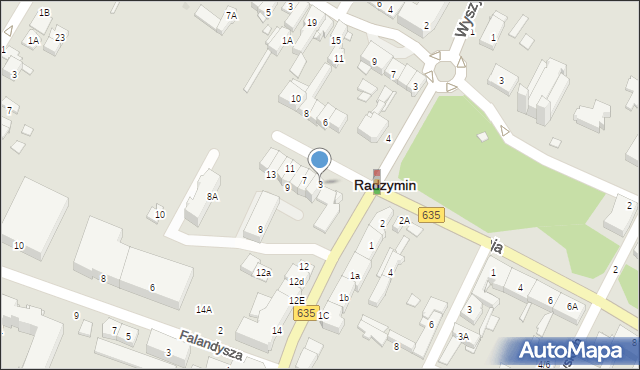 Radzymin, Strzelców Grodzieńskich, 3, mapa Radzymin
