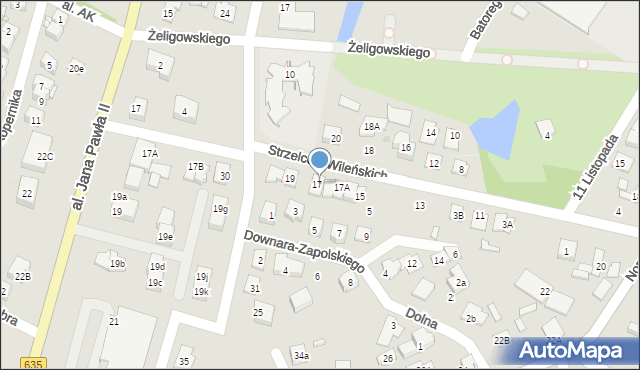 Radzymin, Strzelców Wileńskich, 17C, mapa Radzymin