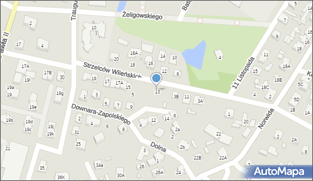 Radzymin, Strzelców Wileńskich, 9, mapa Radzymin