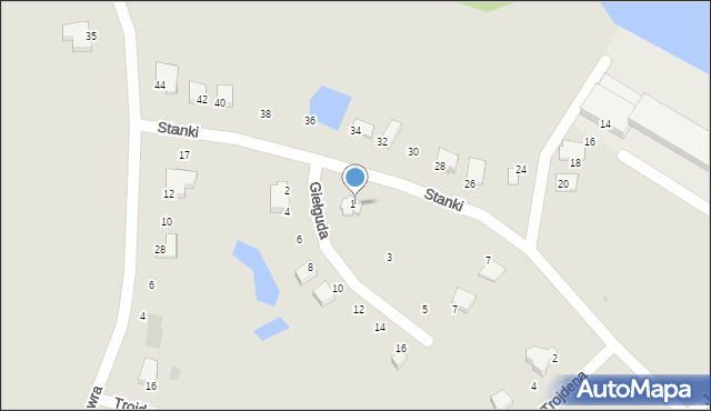 Rajgród, Stanki, 15a, mapa Rajgród