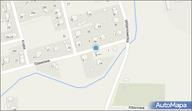 Rajsko, Stawowa, 3, mapa Rajsko