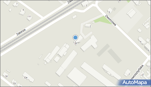 Rakoniewice, Starowolsztyńska, 18, mapa Rakoniewice