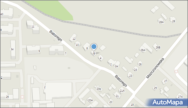 Rawa Mazowiecka, Stefana Batorego, 6, mapa Rawa Mazowiecka