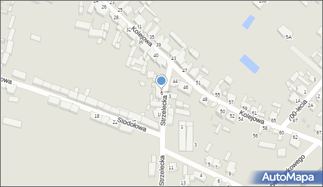 Rawicz, Strzelecka, 6, mapa Rawicz