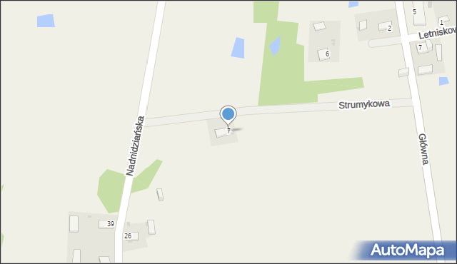 Rębów, Strumykowa, 7, mapa Rębów