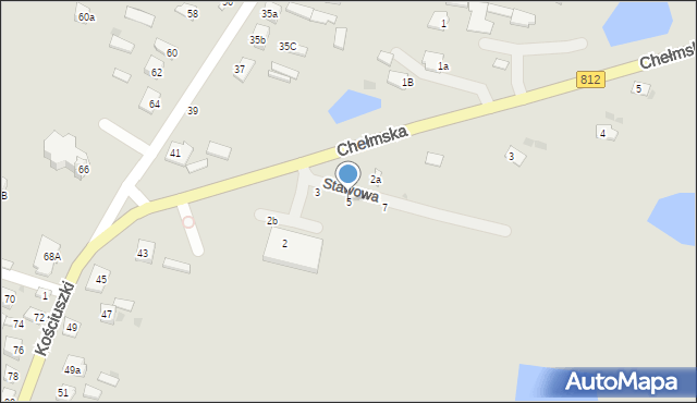 Rejowiec, Stawowa, 5, mapa Rejowiec