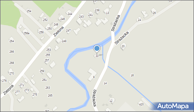 Ropczyce, Strażacka, 11, mapa Ropczyce