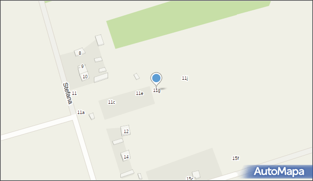 Rosanów, Stefana, 11g, mapa Rosanów