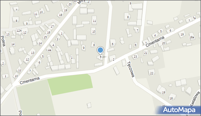 Rosko, Studniowa, 7, mapa Rosko