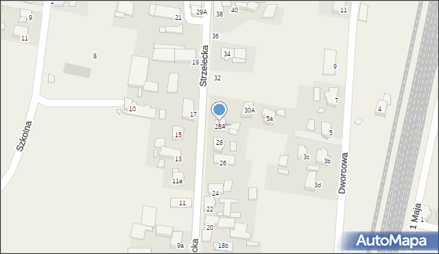 Rozmierka, Strzelecka, 28A, mapa Rozmierka