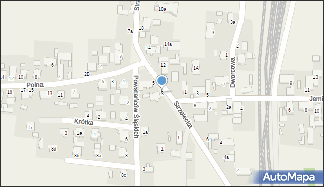 Rozmierka, Strzelecka, 3, mapa Rozmierka