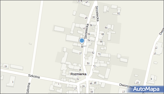 Rozmierka, Strzelecka, 39, mapa Rozmierka