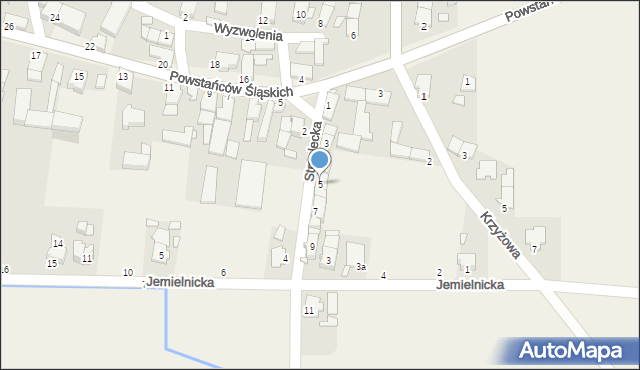 Rozmierz, Strzelecka, 5, mapa Rozmierz