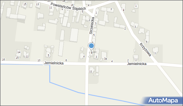 Rozmierz, Strzelecka, 9, mapa Rozmierz