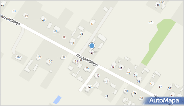 Ruda, Starzeńskiego Mariana, hr., 41, mapa Ruda