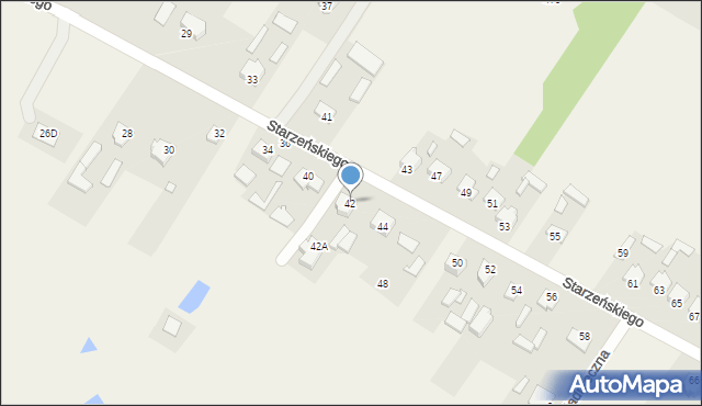 Ruda, Starzeńskiego Mariana, hr., 42, mapa Ruda