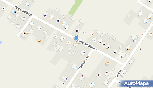 Ruda, Starzeńskiego Mariana, hr., 56, mapa Ruda