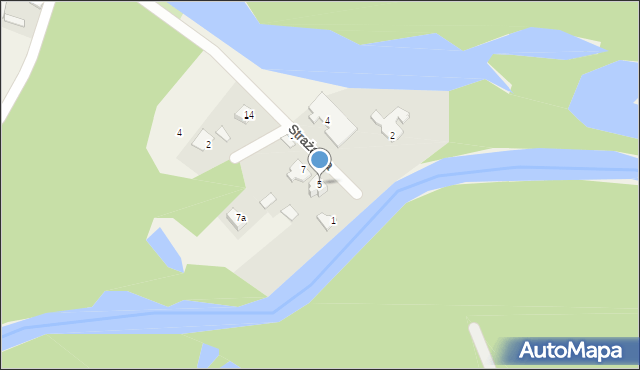 Ruda, Strażacka, 5, mapa Ruda