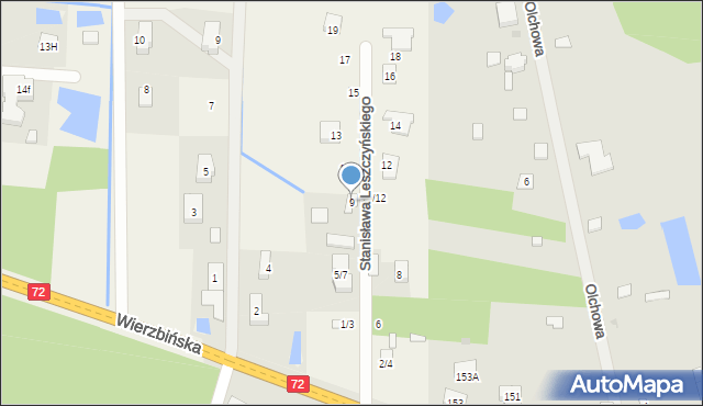 Ruda-Bugaj, Stanisława Leszczyńskiego, 9, mapa Ruda-Bugaj