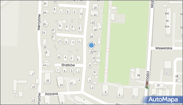 Ruda Śląska, Storczyków, 12, mapa Rudy Śląskiej