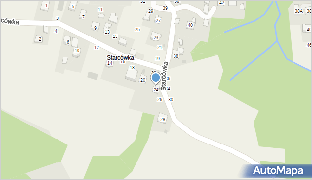 Rudnik, Starcówka, 24, mapa Rudnik