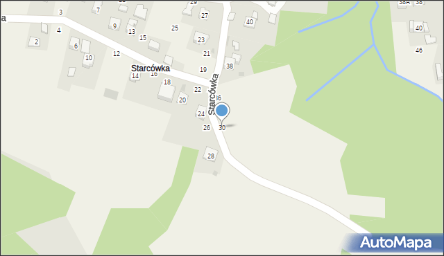 Rudnik, Starcówka, 30, mapa Rudnik