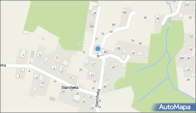 Rudnik, Starcówka, 39, mapa Rudnik