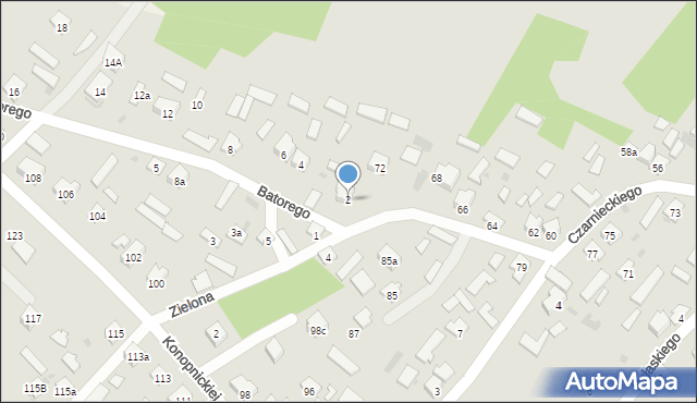 Rudnik nad Sanem, Stefana Batorego, 2, mapa Rudnik nad Sanem