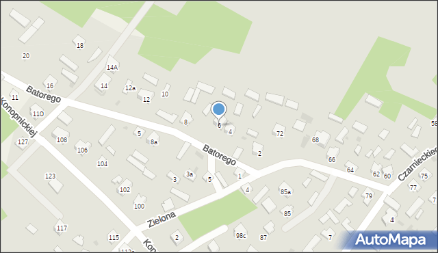 Rudnik nad Sanem, Stefana Batorego, 6, mapa Rudnik nad Sanem