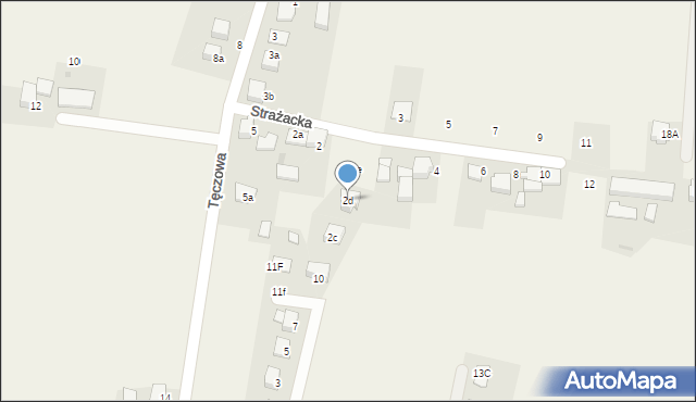 Rudziczka, Strażacka, 2d, mapa Rudziczka