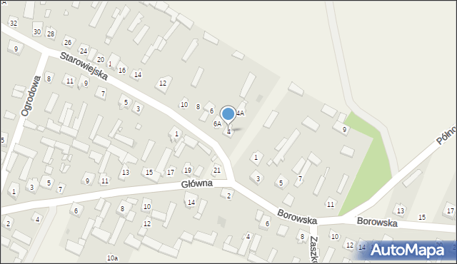 Rusinów, Starowiejska, 4, mapa Rusinów