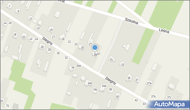 Rusinów, Stegny, 29, mapa Rusinów