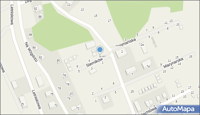 Rusinowo, Sterników, 2, mapa Rusinowo